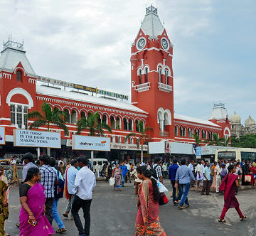 India - Tamil Nadu - Chennai - Chennai Central Railway Station - 1