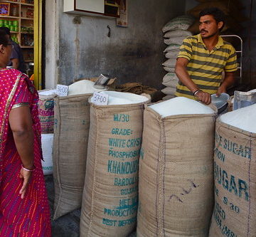 India - Gujarat - Ahmedabad - Streetlife - Market - Sugar Shop - 39