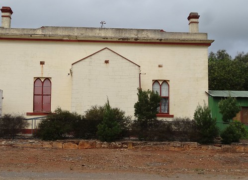 Hallett.  The first Institue built in 1879. Became the Anglican Church in 1932 when the front windows were given a Gothic appearance. Sold to RSL Club in 1953 when a second Anglican Church was built elsewhere in the town.