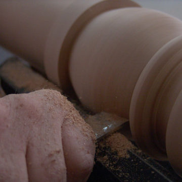 Lathe carving