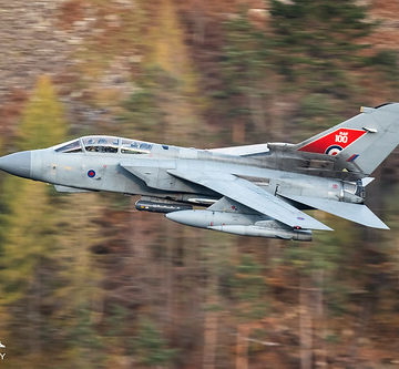 RAF Tornado GR4 ZA554 low level in Northern England