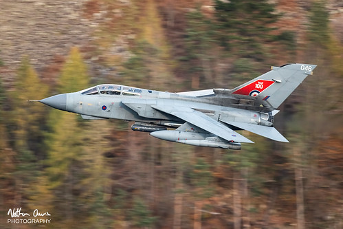 RAF Tornado GR4 ZA554 low level in Northern England