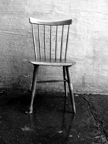 Wet Wooden Chair