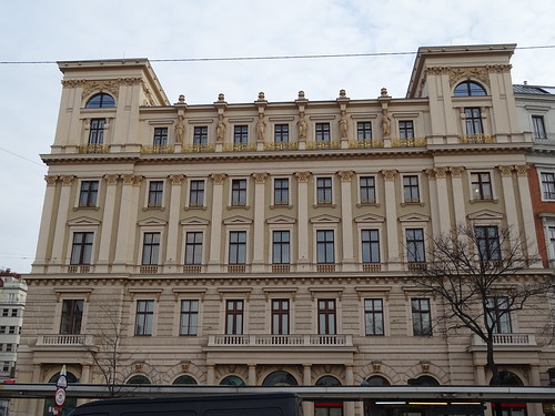 Wien, 1. Bezirk (the art of very historic palace buildings at the old center of Vienna), Schottengasse/Universitätsring (Palais Ephrussi)