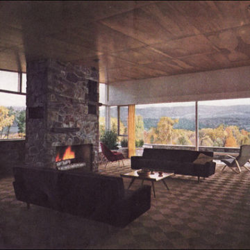 1949 Living Room in the Berkshires