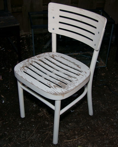 Sturdy Wooden White Chair