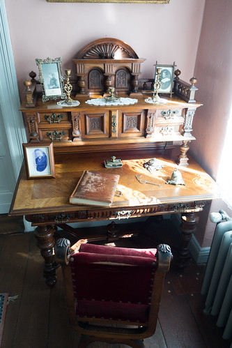 Fine woodworking writing desk