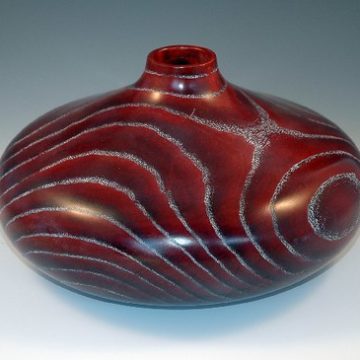 Dyed and Waxed Hollow Form by Steve Shanesy