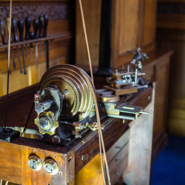 Tyntesfield foot powered lathe detail