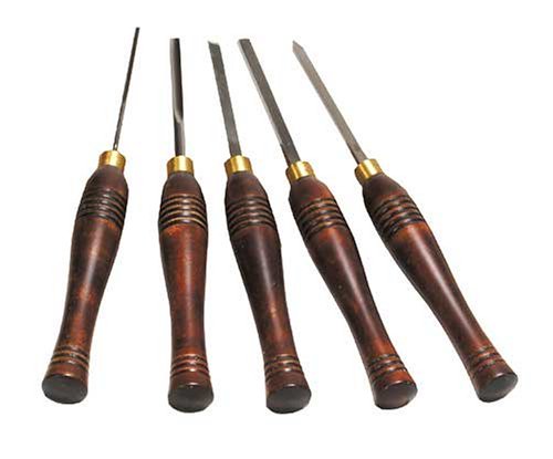 PSI Woodworking LCMINI2 Mini 5-Piece HSS Wood Lathe Chisel Turning Set - DiZiWoods Store