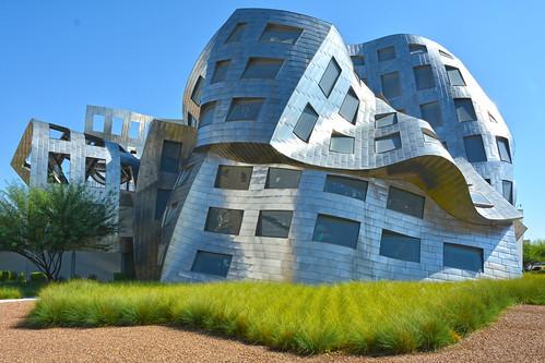 Las Vegas Nevada, USA September 11, 2014 Modern architecture. Cleveland Clinic Lou Ruvo Center for Brain Health.