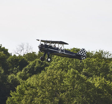 Stearman BiPlane taking off