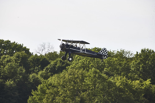 Stearman BiPlane taking off