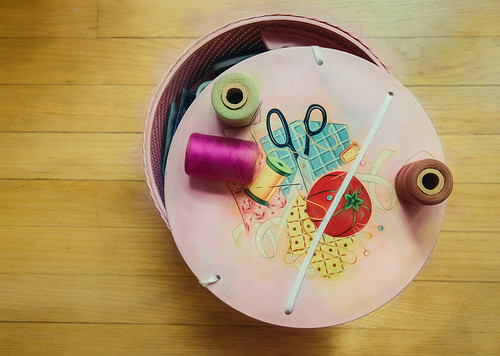 Vintage Sewing Basket