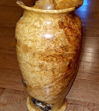 Maple Burl Vase Natural Edge Hollow Form