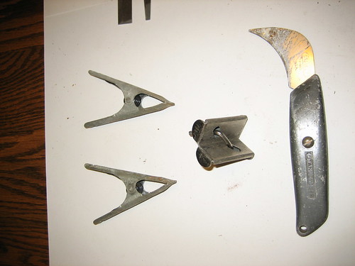 Small Clamps and a Knife