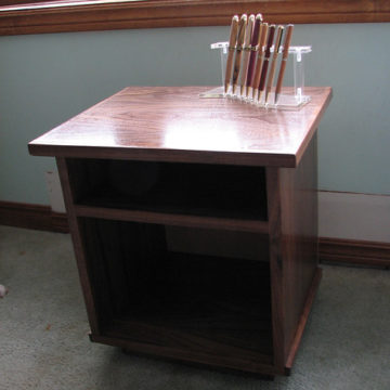 Walnut Bedside Table