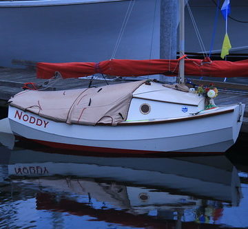 IMG_5254 - Port Townsend WA - 2018 Wooden Boat Festival - SCAMP NODDY, snugged down for the night