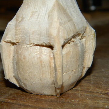 Handcarved Claw Foot