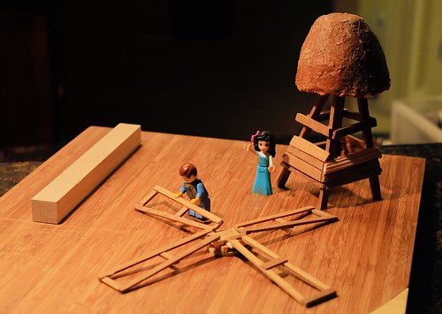 Farmers Building a Windmill