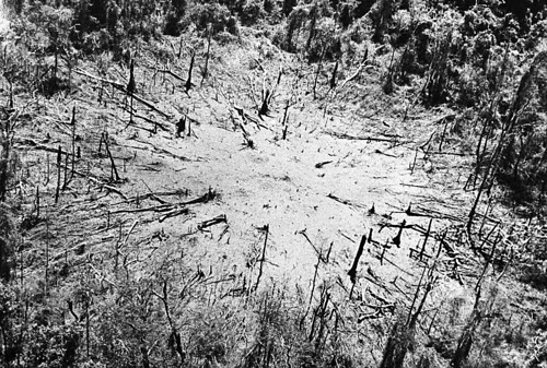 Vietnam War 1971 - Bombing Site in Jungle