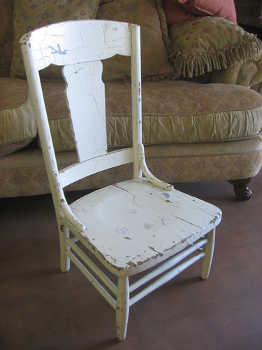 SOLD: Really old wooden chair