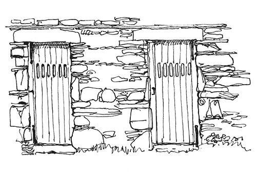 Doors, outfarm near Low Grove Farm, Ambleside, Cumbria