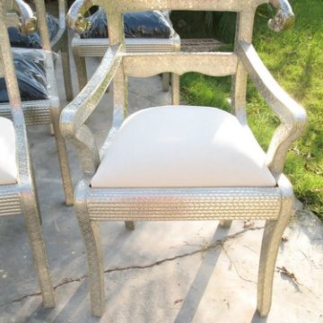 Dining Arm Chairs – White-Z