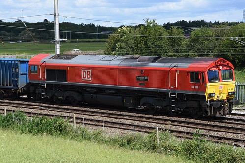 DB Cargo Rail Red Liveried Class 66/0, 66100