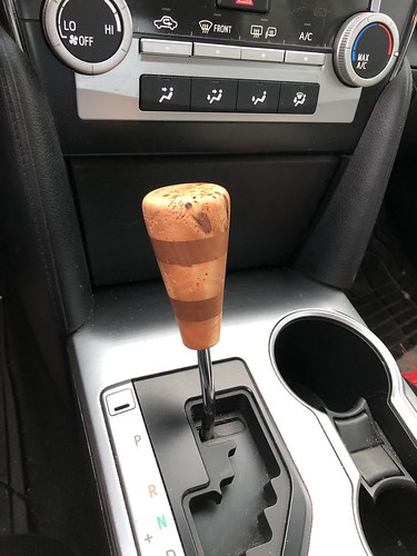 Wood turned shift knob