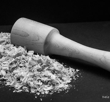 This mallet was hiding in a rolling pin.