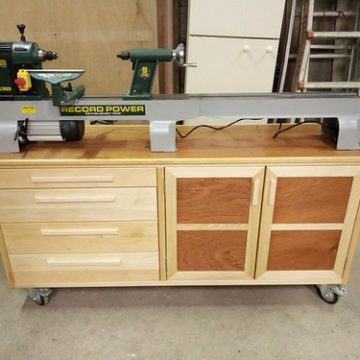 Lathe cabinet front