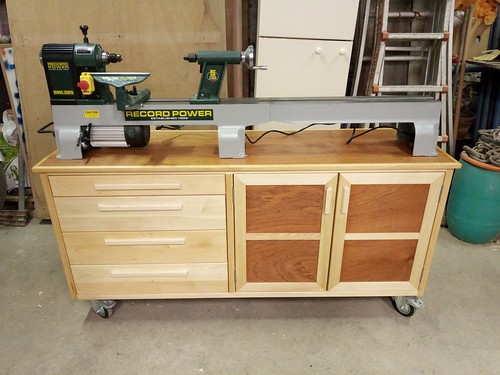 Lathe cabinet front