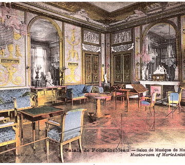 Fontainebleau (Seine-et-Marne) - Salon de Musique de Marie Antoinette in 1926