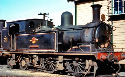 British Railways (SR) – ‘O2 Class’ 0-4-4T No 20 (W20) on shed at 71F Ryde St. John’s Road, IOW c1966