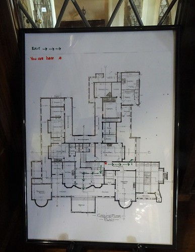 Greenethorpe near Young. Gound floor plan of Iandra Castle but in 1908 for George Greene. It has 57 rooms.