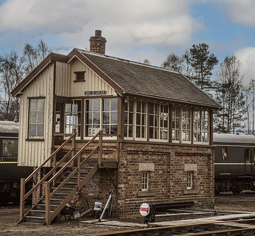 Signal box Boat of Garten Railway Station