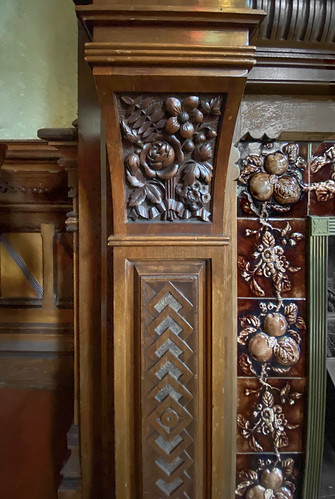 Flavel Library Fireplace Detail (1886)