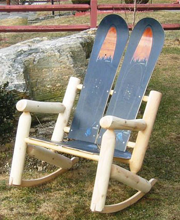 Snow Board Log Rocker