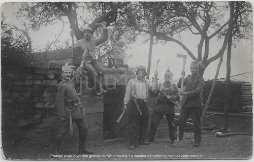 GERMAN TRENCH CLUB AT FRESNES-MAZANCOURT (SOMME 1916)