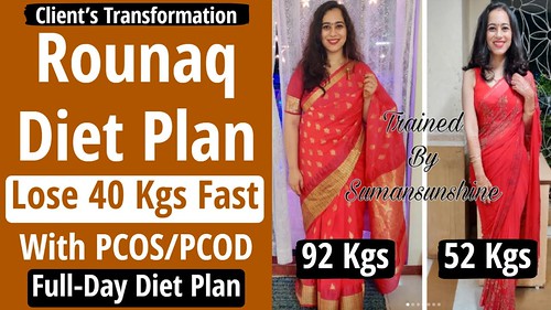 How To Lose Weight Fast 40 Kgs With PCOS/PCOD | Rounaq Diet Plan In Hindi | Fat Loss | Fat to Fab