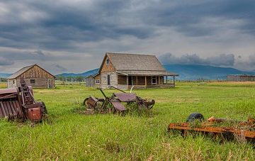 Andy Chambers Homestead - Mormon Row @ Grand Teton National Park, Wyoming, USA-01982