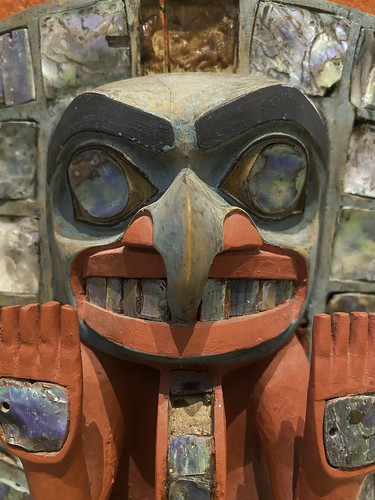 Northwest Coast Headdress with Frontlet (detail)