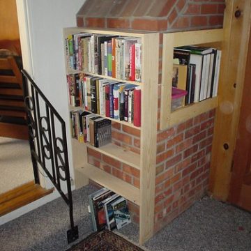 Basic built-in bookcase