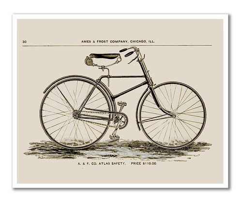 Vintage Bicycle - 1849 Art Print