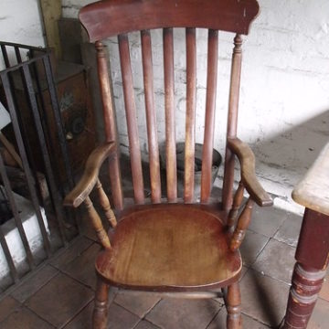 Black Country Living Museum - Racecourse Colliery - the Weighbridge House - chair