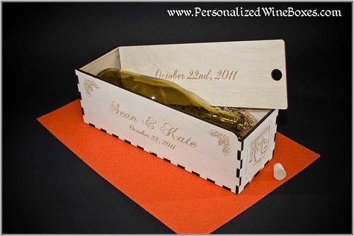 Beach Wedding Wine Box gift