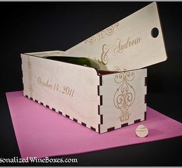 Wedding Gift lasered with invitation artwork