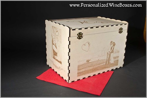 Creative Wedding CARD Box - laser personalized