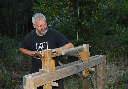 Pole Lathe in Gamston Wood